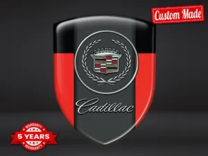 Cadillac Décalcos Silicone Course Tuning Logo Bombé Sport ST